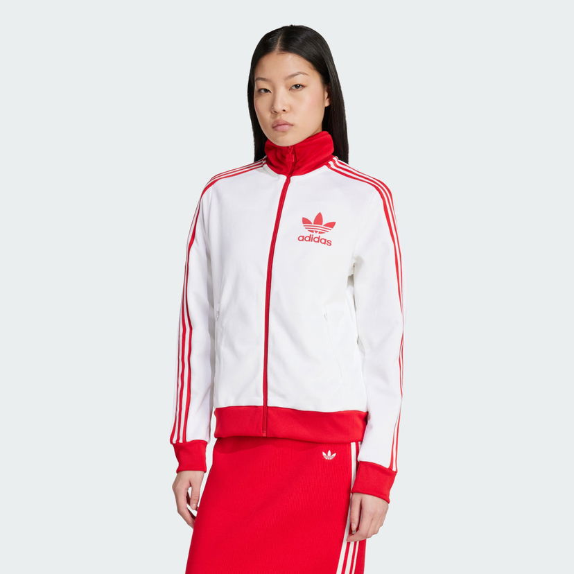 Trenirka adidas Performance Beckenbauer Track Jacket Bela | JX7849