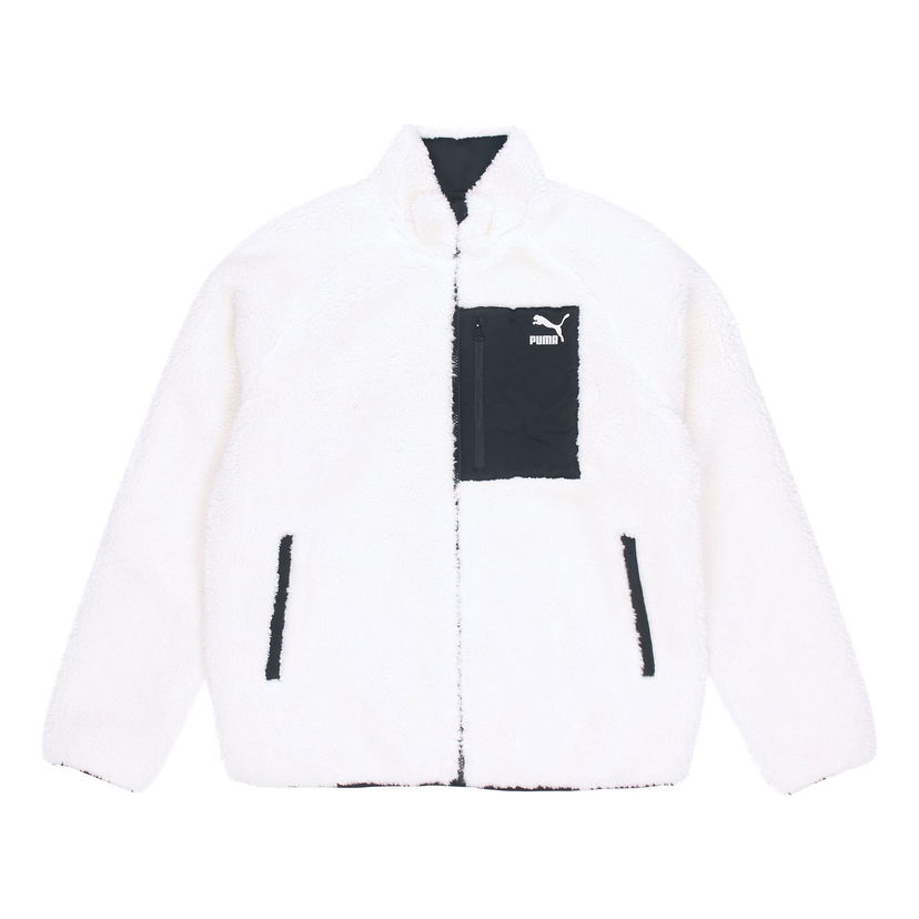 Puhovka Puma Sherpa Reversible Stand Collar Jacket Bela | 530028-01