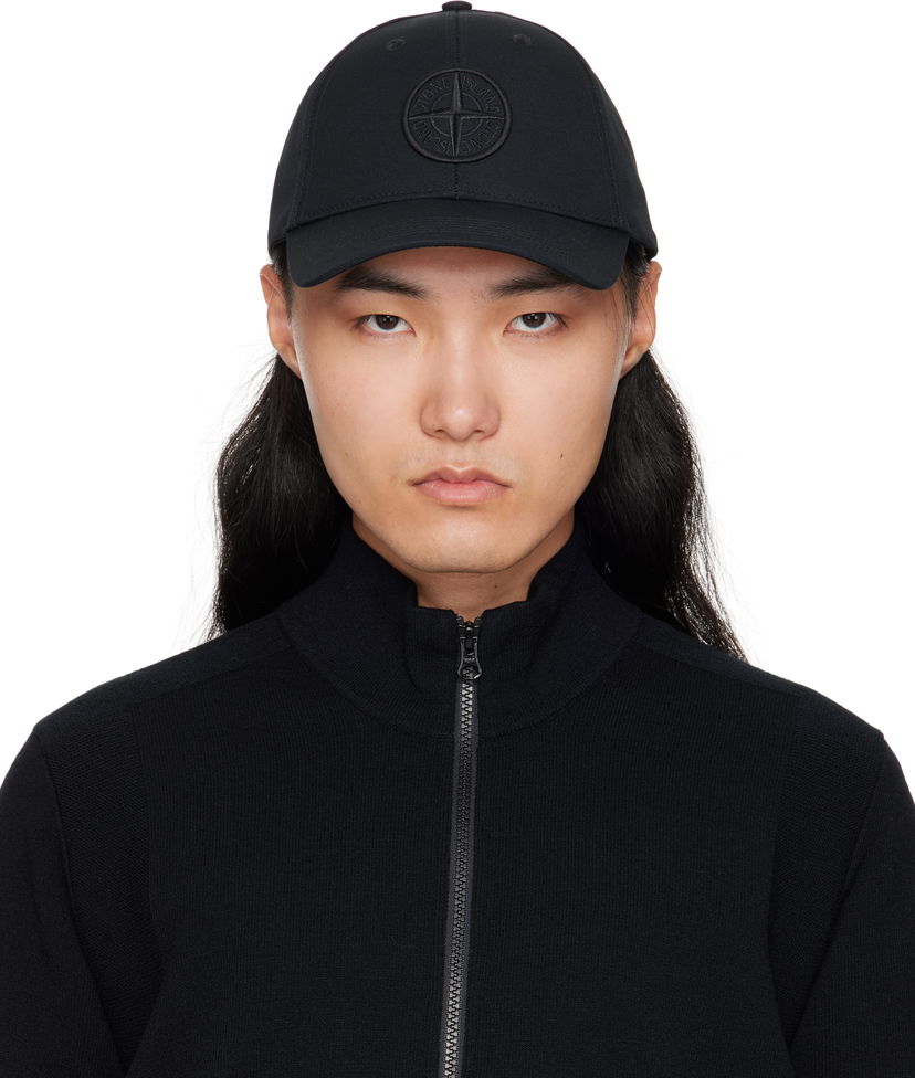 Kapa Stone Island Stone Island Cotton Reps Cap Črna | S15 9100013 S0248