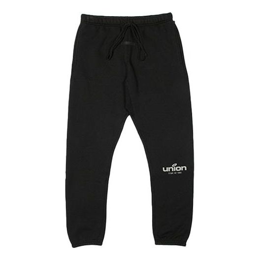 Trenirka Fear of God Fear of God Essentials x Union LA Vintage Sweatpants Črna | FOG-FW21-090