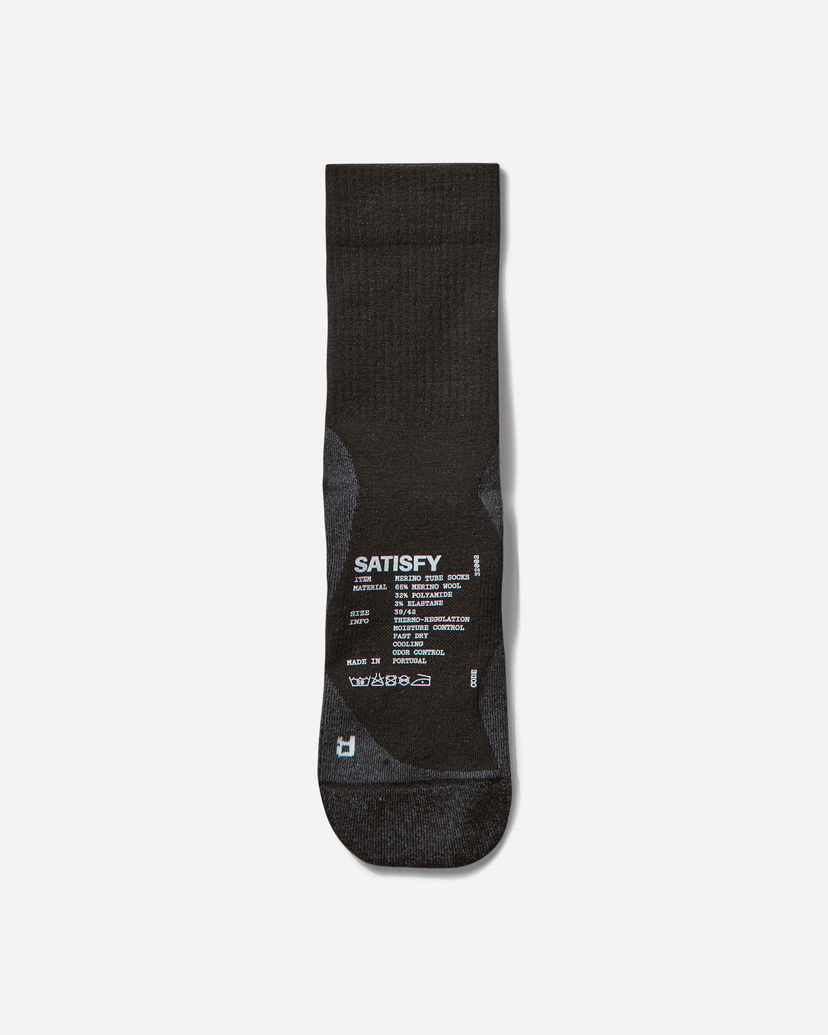 Nogavice Satisfy Merino Tube Socks Črna | 32002 BK
