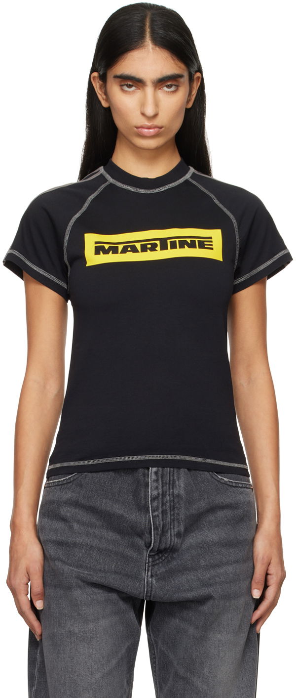 Majica Martine Rose Raglan Shrunken T-shirt Črna | 639JE01001L