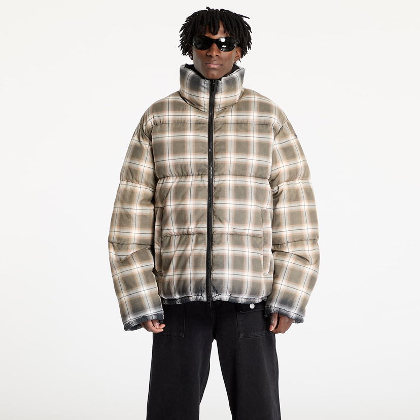 Puhovka Diesel Diesel W-Ravell Check Puffer Jacket Bež | A14514_0PITJ Black/ Violet