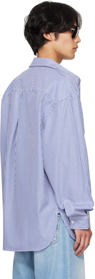 Srajce Rhude Rhude Side Logo Long Sleeve Shirt Modra | RHPF25SR10012, 2