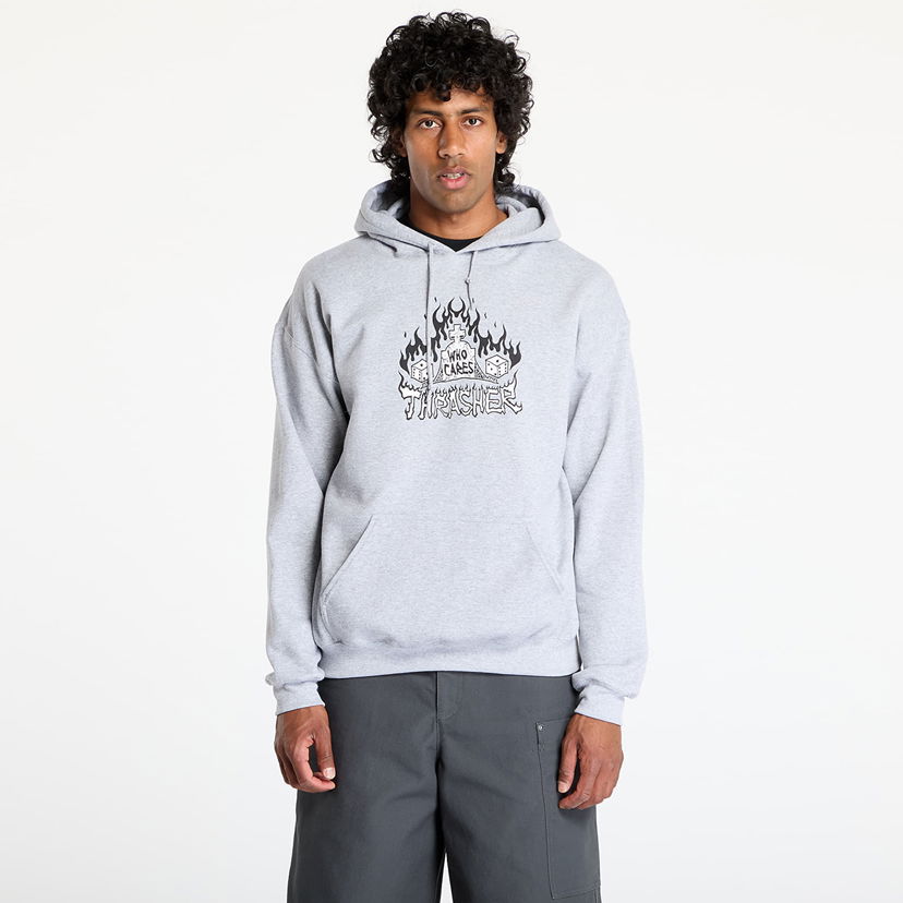 Pulover Thrasher Thrasher Who Cares by Neckface Hoodie Siva | 145707