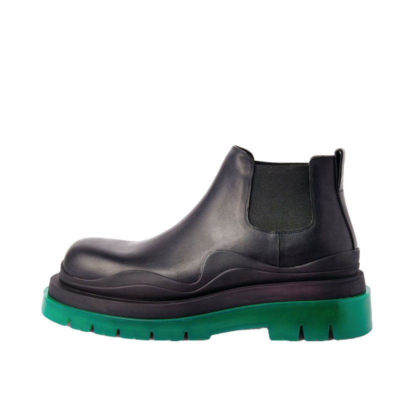 Superge in čevlji Bottega Veneta Leather Ankle Chelsea Boots With Chunky Sole Črna | 630281VBS501025