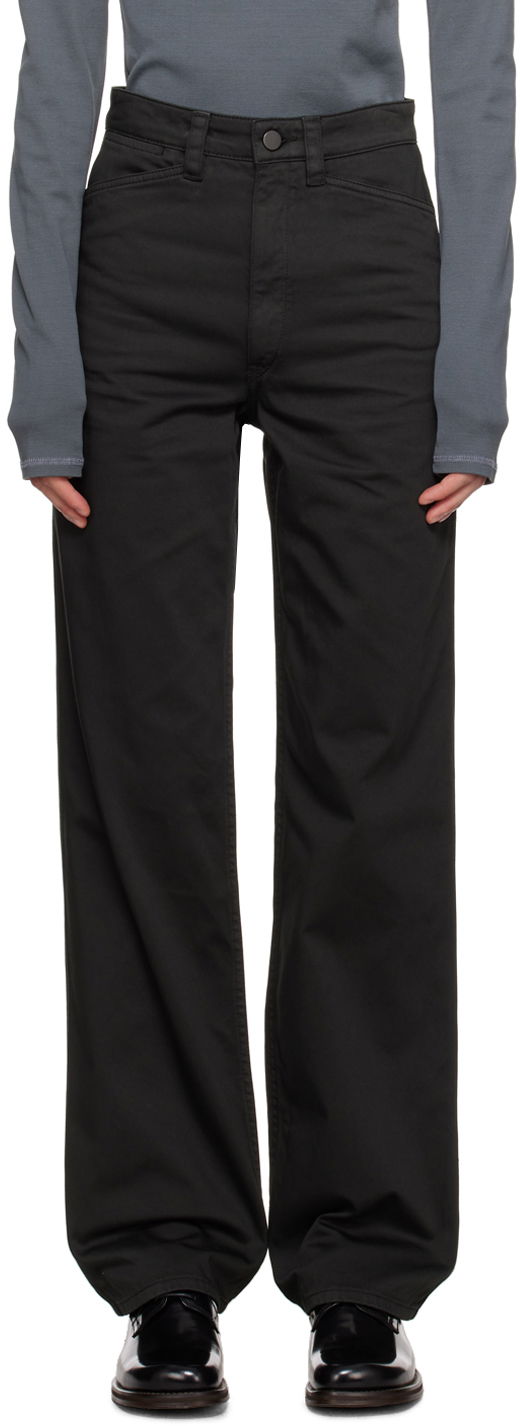 Cargo hlače LEMAIRE Lemaire Straight-Leg Trousers Zelena | PA1057 LF1139