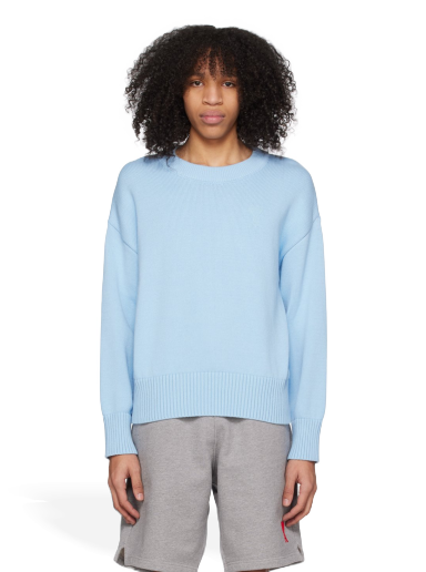 Pleteni pulover AMI Sweater Modra | UKS008.016
