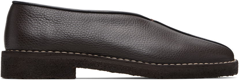 Superge in čevlji LEMAIRE Piped Crepe Loafers Rjava | FO0247 LL205
