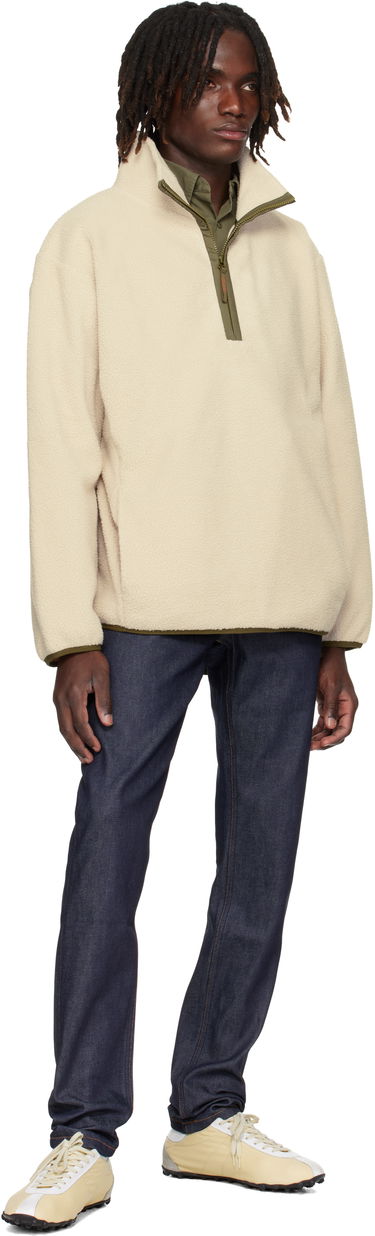 Pleteni pulover A.P.C. A.P.C. Willy Fleece Pullover Bež | PSAIF-H27990, 3