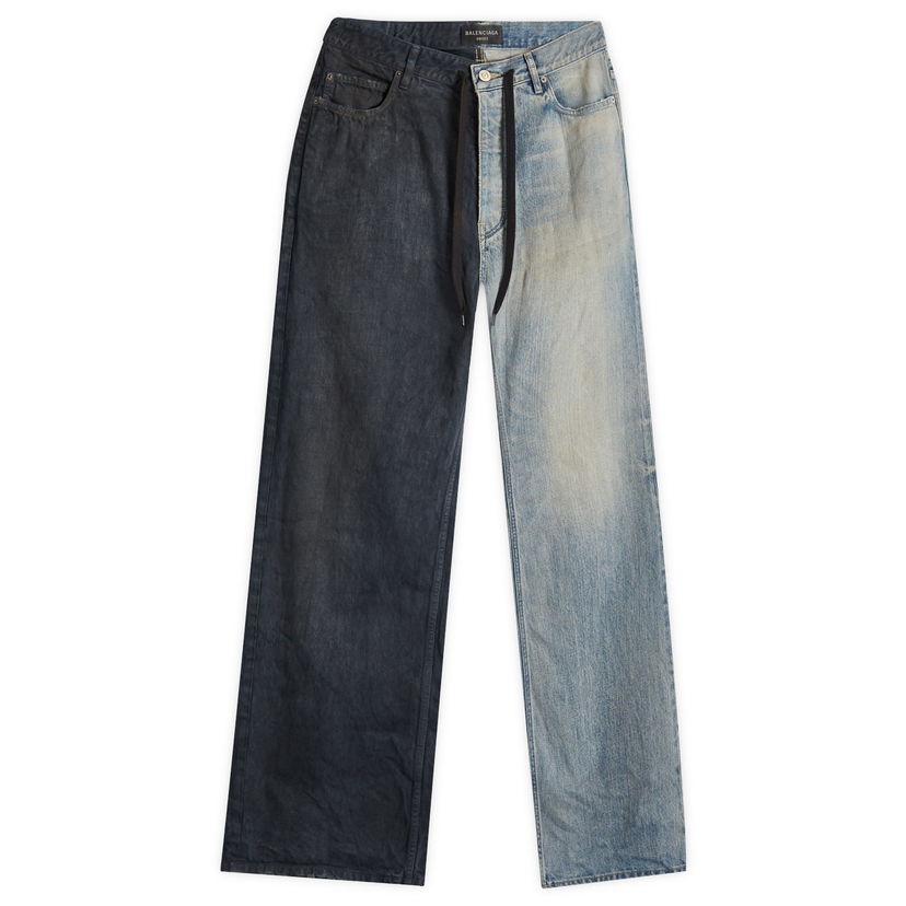 Kavbojke Balenciaga Fifty-Fifty Jeans Siva | 793766-TQW72-2632