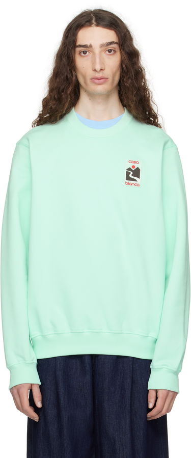 Pulover Casablanca Casablanca Sunset Valley Sweatshirt Zelena | MPF25-JTP-293-04, 0