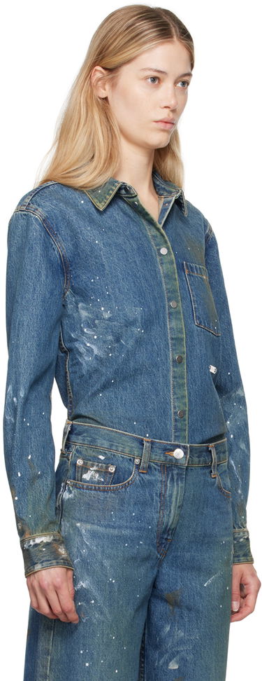 Srajce Helmut Lang Helmut Lang Painted Denim Shirt Modra | O05DW102, 1
