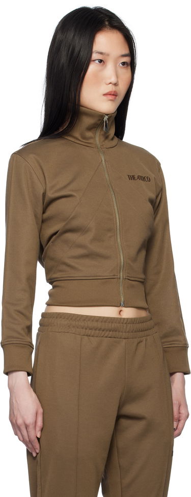 Trenirka The Attico The Attico Cropped Track Jacket Rjava | 250WCF00022 JJJ055AA, 1