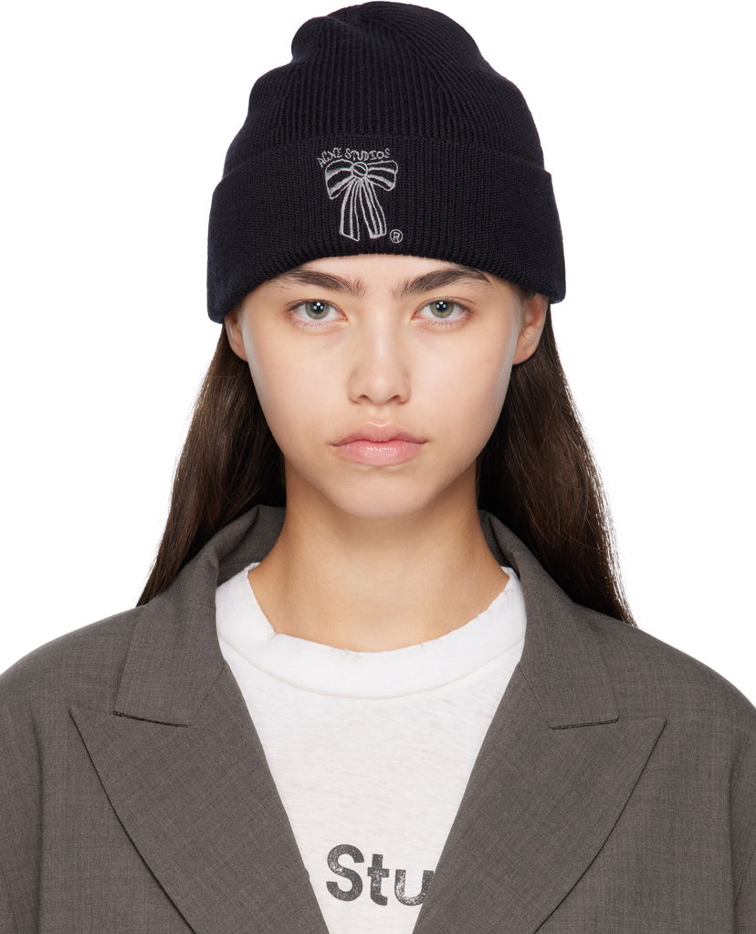 Beanie Acne Studios Acne Studios Merino Wool Beanie Črna | C40423-