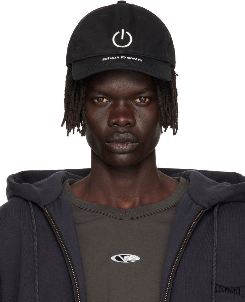 Kapa VETEMENTS VETEMENTS 'Shut Down' Baseball Cap Črna | UH76CA790B