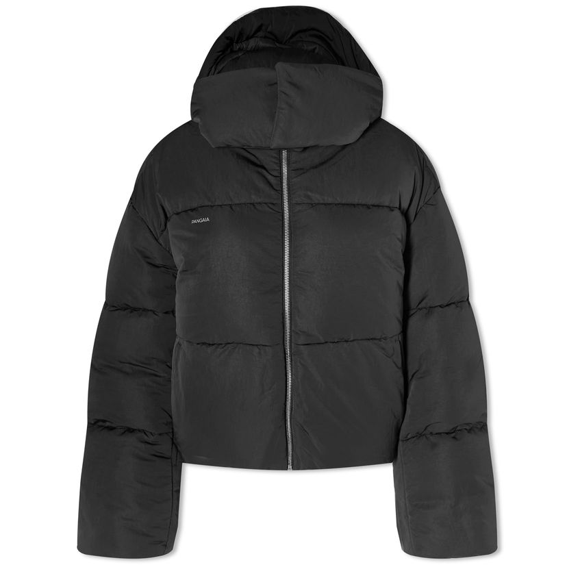 Puhovka PANGAIA Pangaia FLWRDWN Recycled Nylon Cropped Puffer Jacket Črna | 100011689868