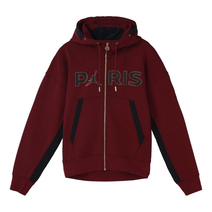 Pulover Jordan Jordan Travel Alphabet Zip Hoodie Bordo | CV9951-610