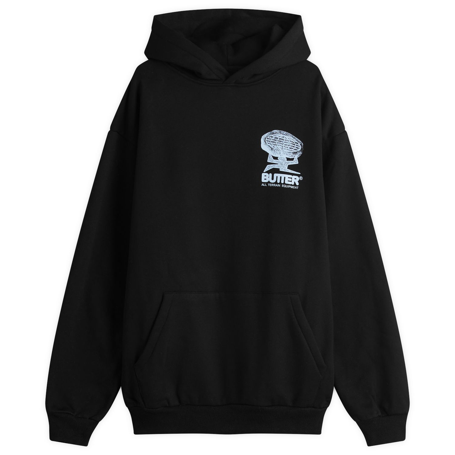 Pulover Butter Goods Terrain Pullover Hoody, Size Large Črna | BG252205-BLK, 1