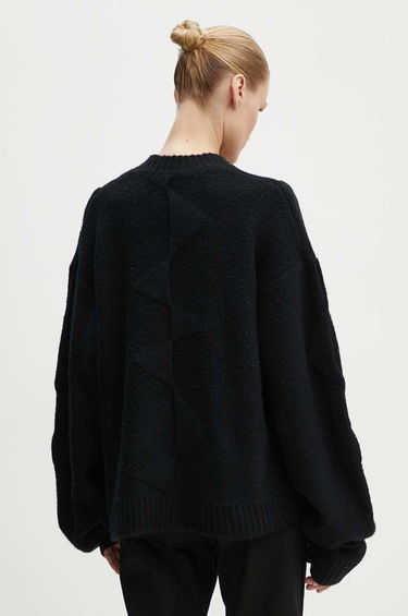 Pleteni pulover HELIOT EMIL Black Warm Wool Sweater Črna | PREAW24.M.07.063.BLK01, 5