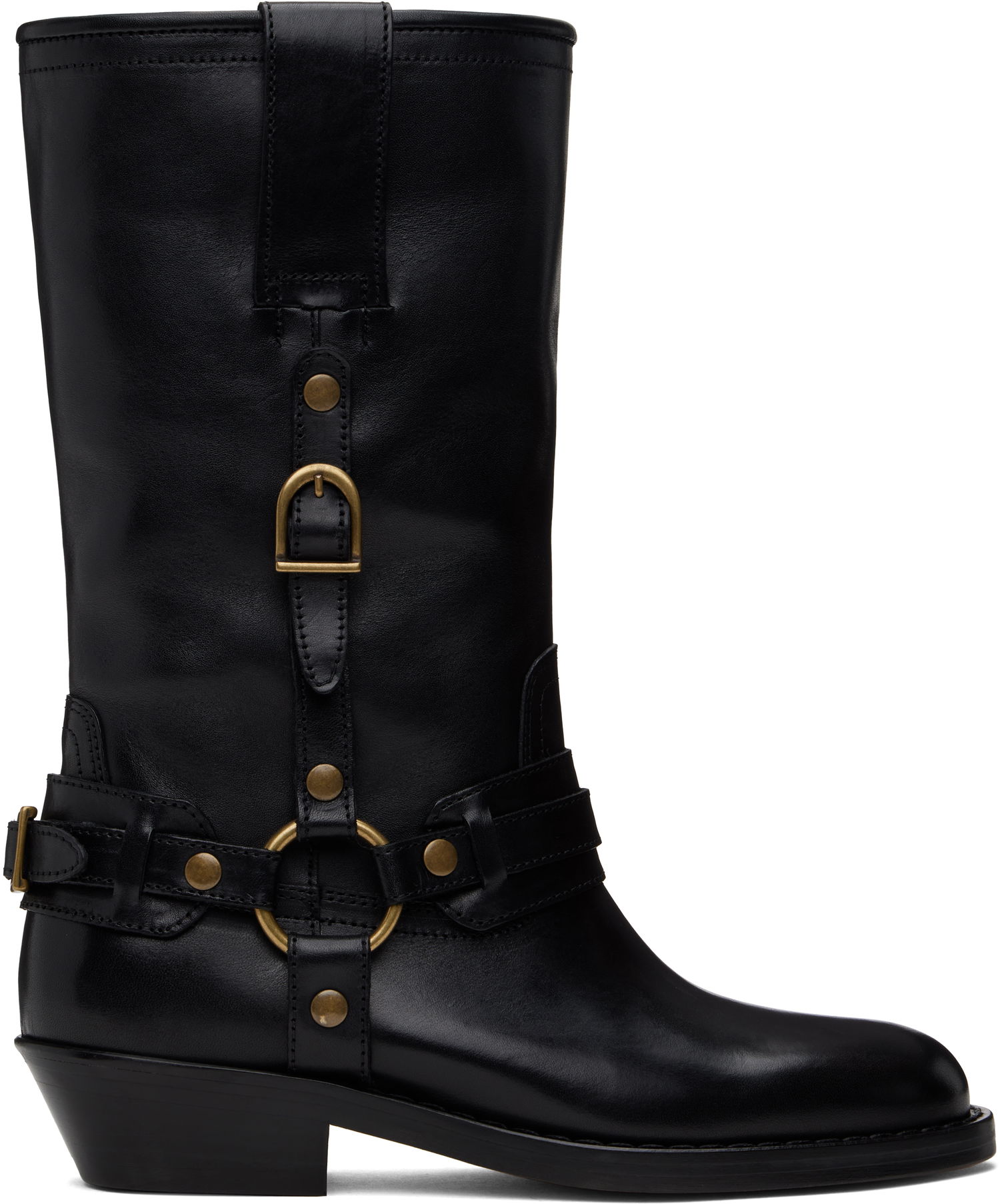 Oblačila ISABEL MARANT Isabel Marant Heiko Leather Boots Črna | 25PBO0192FA-C1A22S, 0