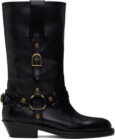 Oblačila ISABEL MARANT Isabel Marant Heiko Leather Boots Črna | 25PBO0192FA-C1A22S, 0