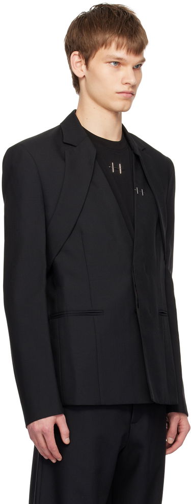 Bomber jakna HELIOT EMIL Kinetics Double-Breasted Blazer Črna | SS24_M_04_039_BLK01, 1