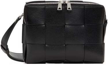 Torba za čez ramo Bottega Veneta Cassette Camera Bag Črna | 730027 VB1K0, 0