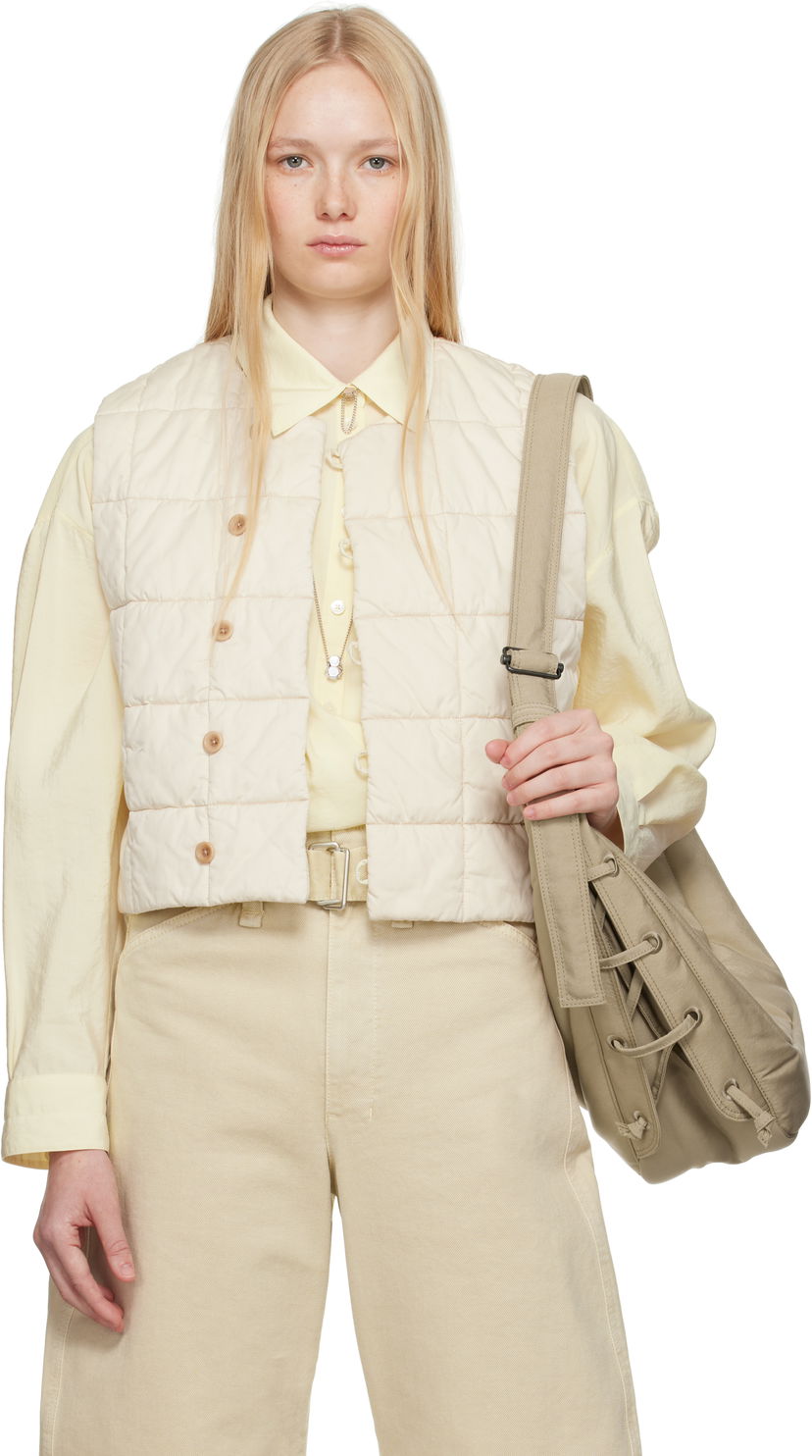 Telovnik LEMAIRE Lemaire Wadded Vest Bež | OW1032 LF1207