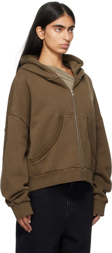 Pulover Entire Studios Entire Studios Eternal Zip Hoodie Rjava | ES2202BT, 1