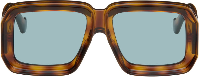 Sončna očala Loewe Paula's Ibiza Dive Chunky Squared-Frame Eyewear Rjava | LW40064U 192337136368