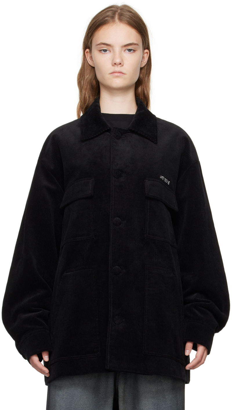 Jakna We11done We11done Four-Pocket Corduroy Jacket Črna | WD-JP2-24-054-U-BK