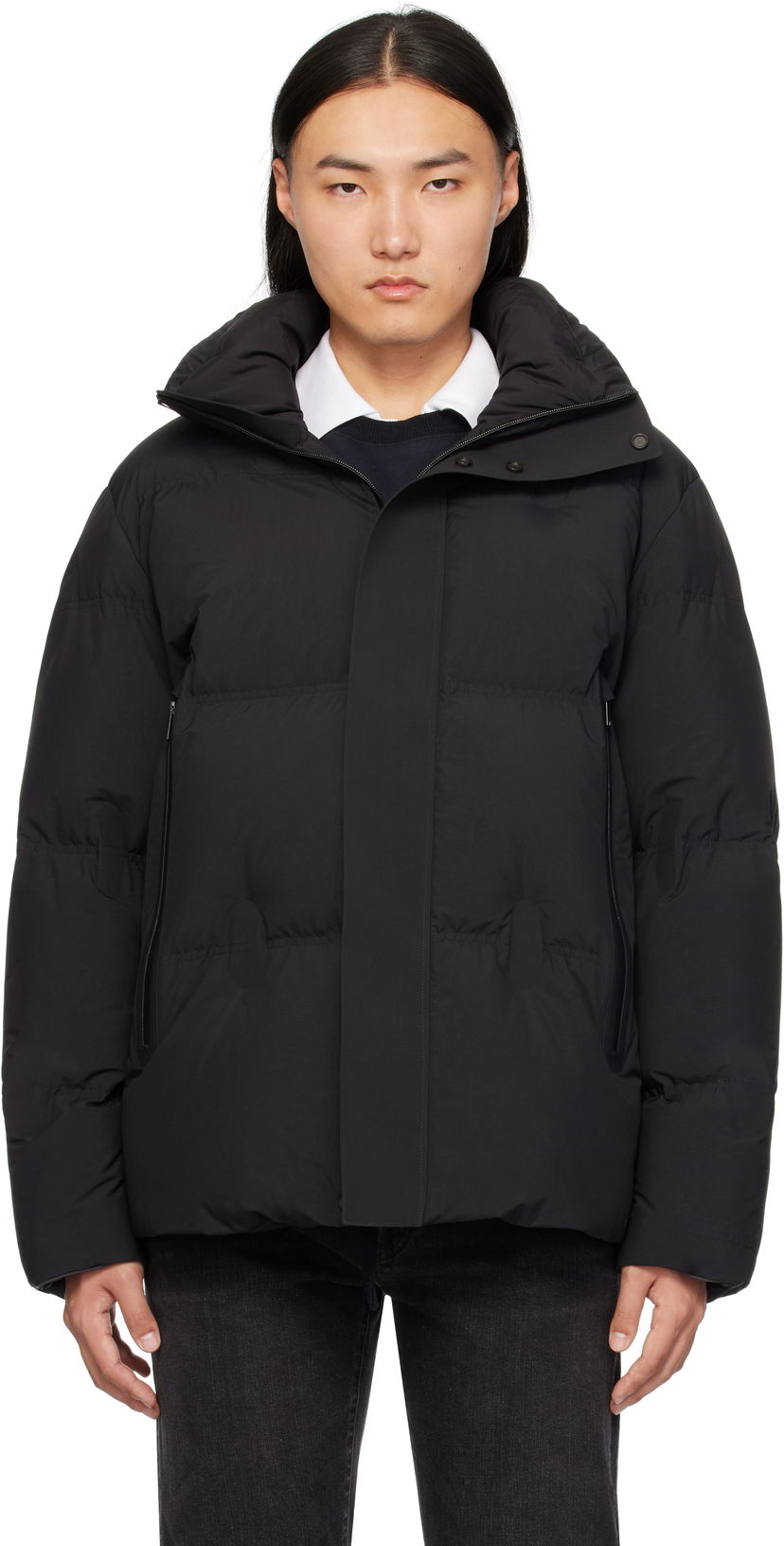 Puhovka ZEGNA Hooded Down Jacket Črna | UETF7A8-ECT574