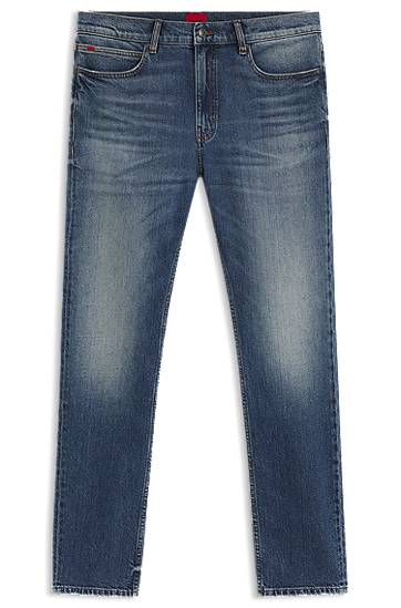 Kavbojke BOSS Slim-Fit Comfort-Stretch Denim Jeans Modra | 50542690