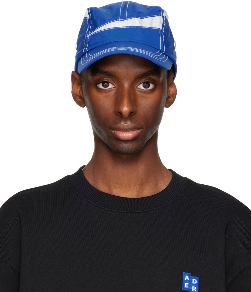 Kapa ADER ERROR Contrast Stitch Cap Modra | BN01SSHW0202BL