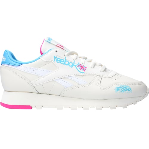Superge in čevlji Reebok Classic Leather women, CHALK/BOLCYA/LASPIN EU35 UK2+ US5 Bela | 100074620