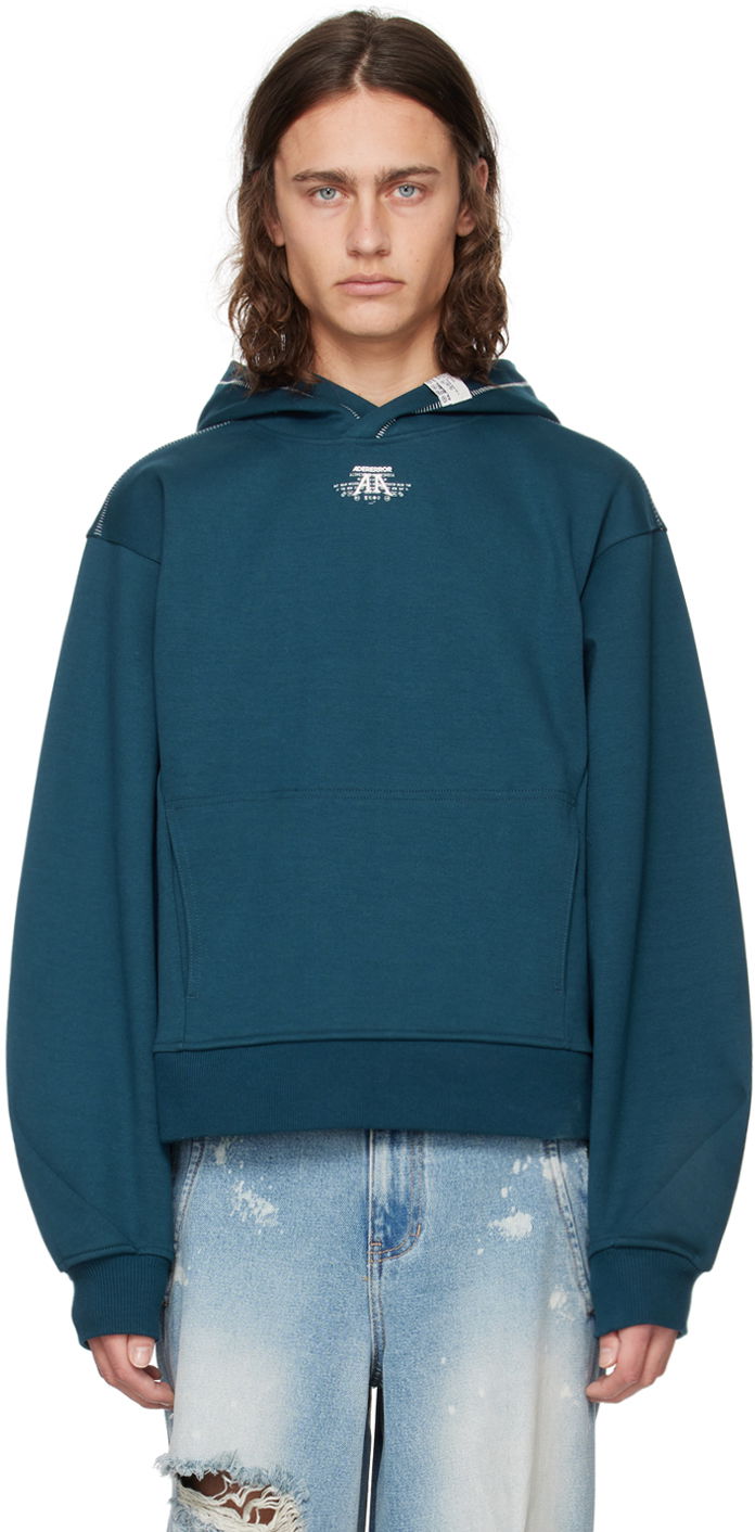 Pulover ADER ERROR Nolc Hoodie Modra | BN01SSHD0102TQ
