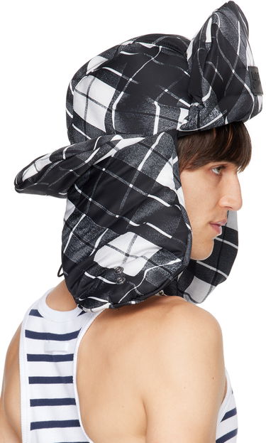 Klobuk Jean Paul Gaultier Gaultier Tartan Print Aviator Hat Črna | 24/31-U-CC044P-C563-000201, 2