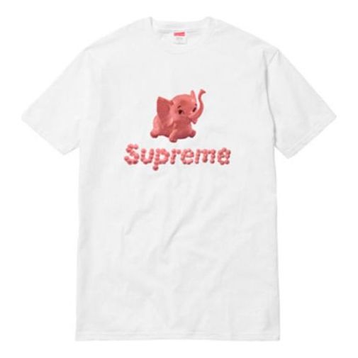 Majica Supreme Elephant Print Short Sleeve T-Shirt Bela | SUP-SS17-318