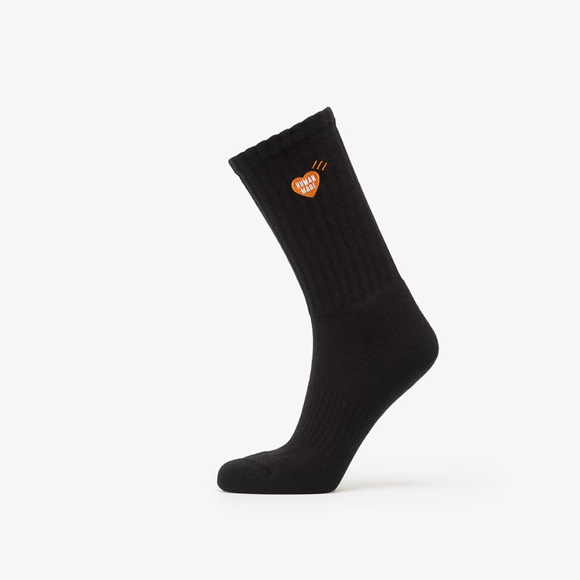 Nogavice Human Made HUMAN MADE Pile Socks 1-pack Črna | HM30GD064BK