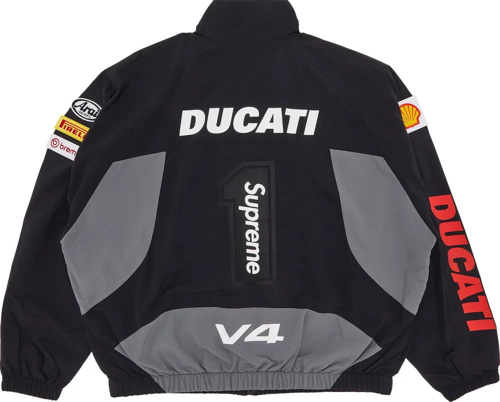 Jakna Supreme Ducati x Track Jacket Black Črna | SS24J69 BLACK, 1