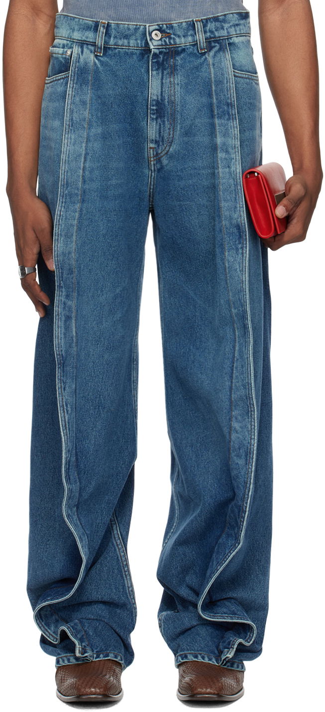 Kavbojke Y/PROJECT Blue Banana Jeans Modra | 207PA004