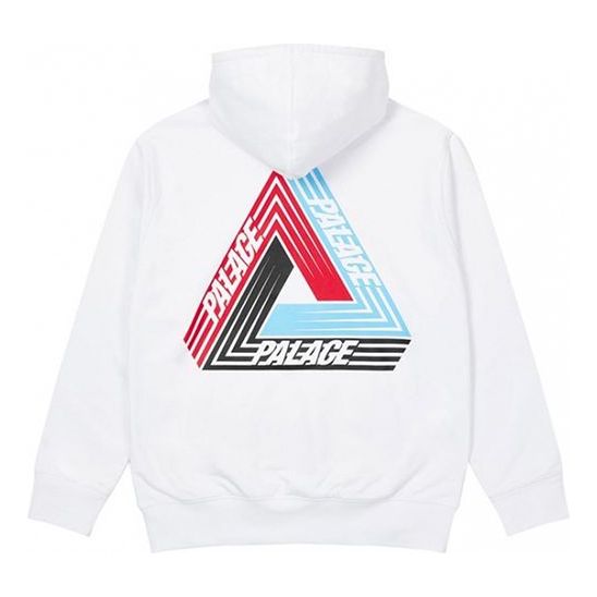 Pulover Palace Triangle Logo Long Sleeve Hoodie Bela | P19HD086, 0