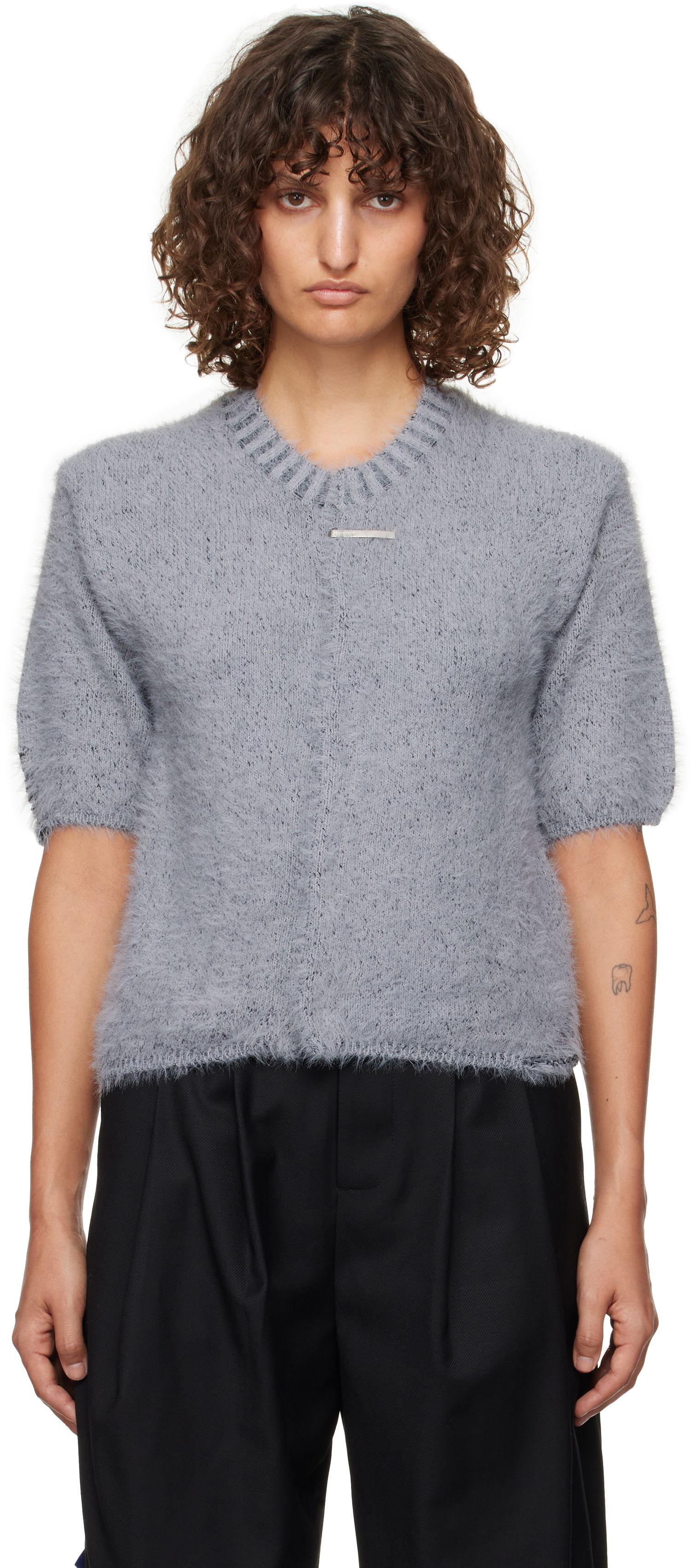 Pleteni pulover ADER ERROR Knit Cardigan Siva | BN01FWKT0702GR, 0