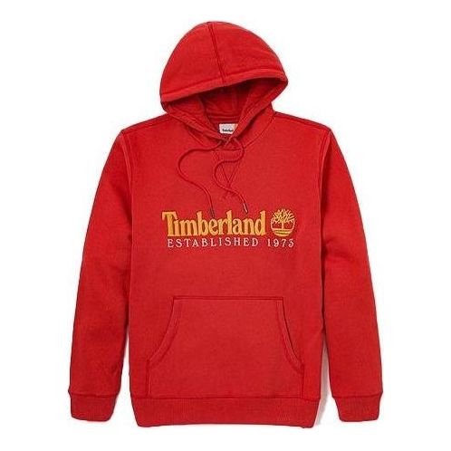 Pulover Timberland Anniversary Drawstring Hoodie Rdeča | A2E2C-ED6, 0