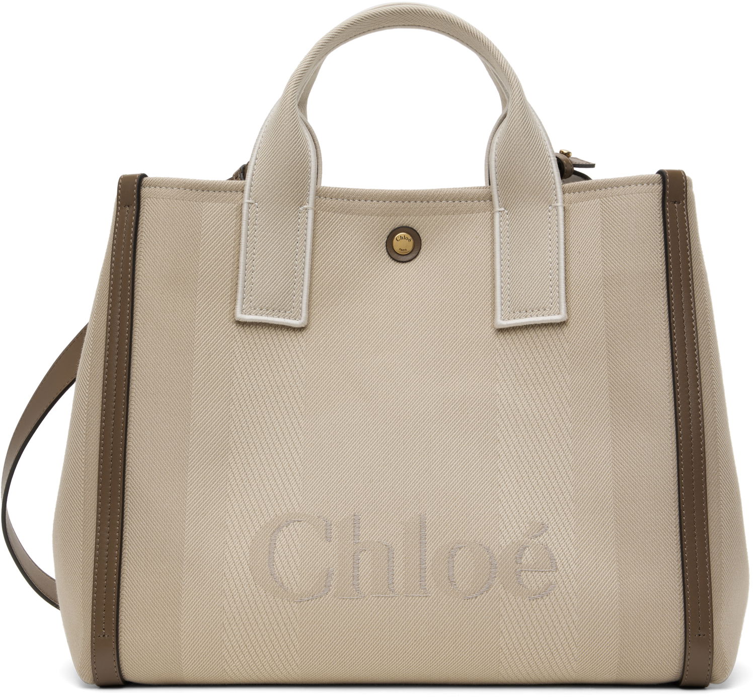 Tote bag CHLOÉ Chloé 'Chloé Carry' Tote Bag Bež | CHC25SS910O65, 0