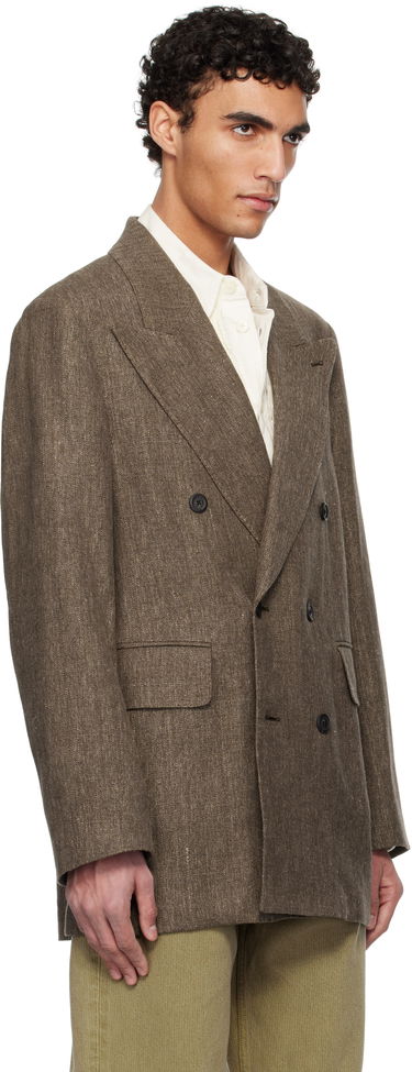 Jakna OUR LEGACY Our Legacy Sharp Double-Breasted Blazer Rjava | M2250STC, 1