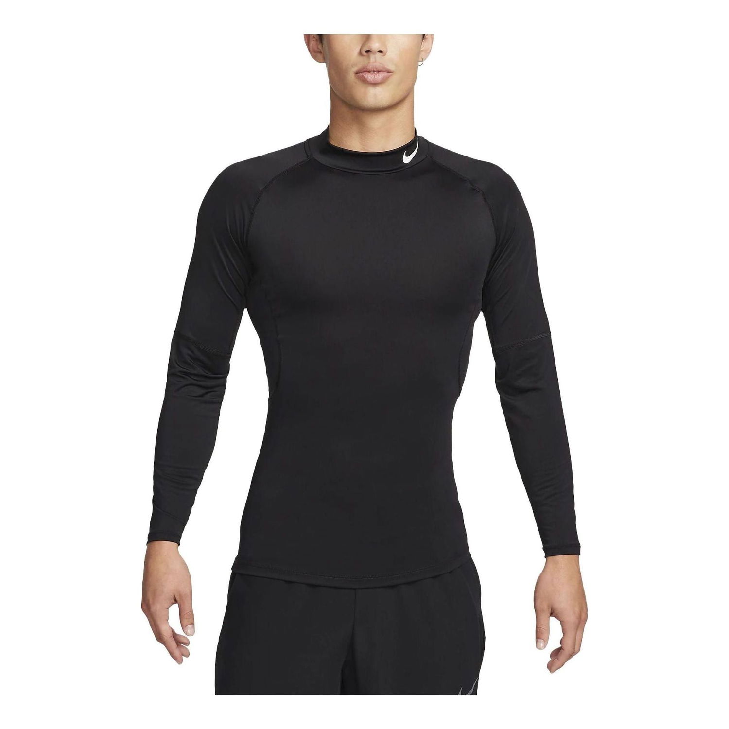 Bodi Nike Pro Dri-FIT Fitness Long Mock-Neck T-Shirt Črna | FB7909-010, 0