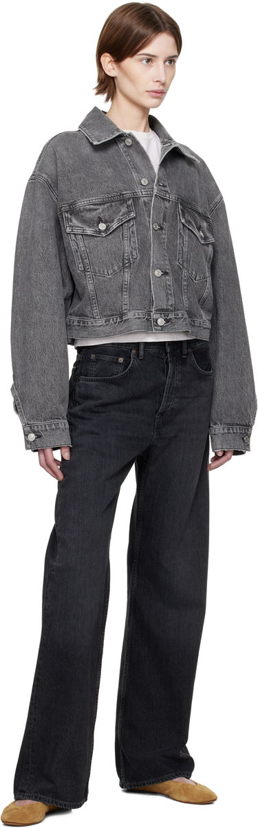 Jakna AGOLDE AGOLDE Palmer Cropped Denim Jacket Siva | A5047-1346, 3