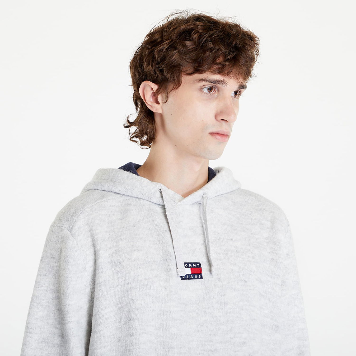 Pulover Tommy Hilfiger Relaxed Badge Hoodie Bela | DM0DM15067 PJ4, 1